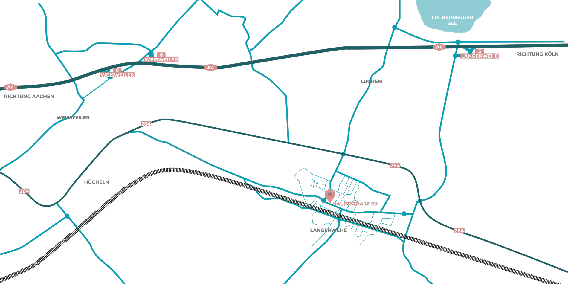 Wegbeschreibung Hebamme Langerwehe